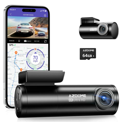 Dashcam 4K avant et arrière AZDOME M300S