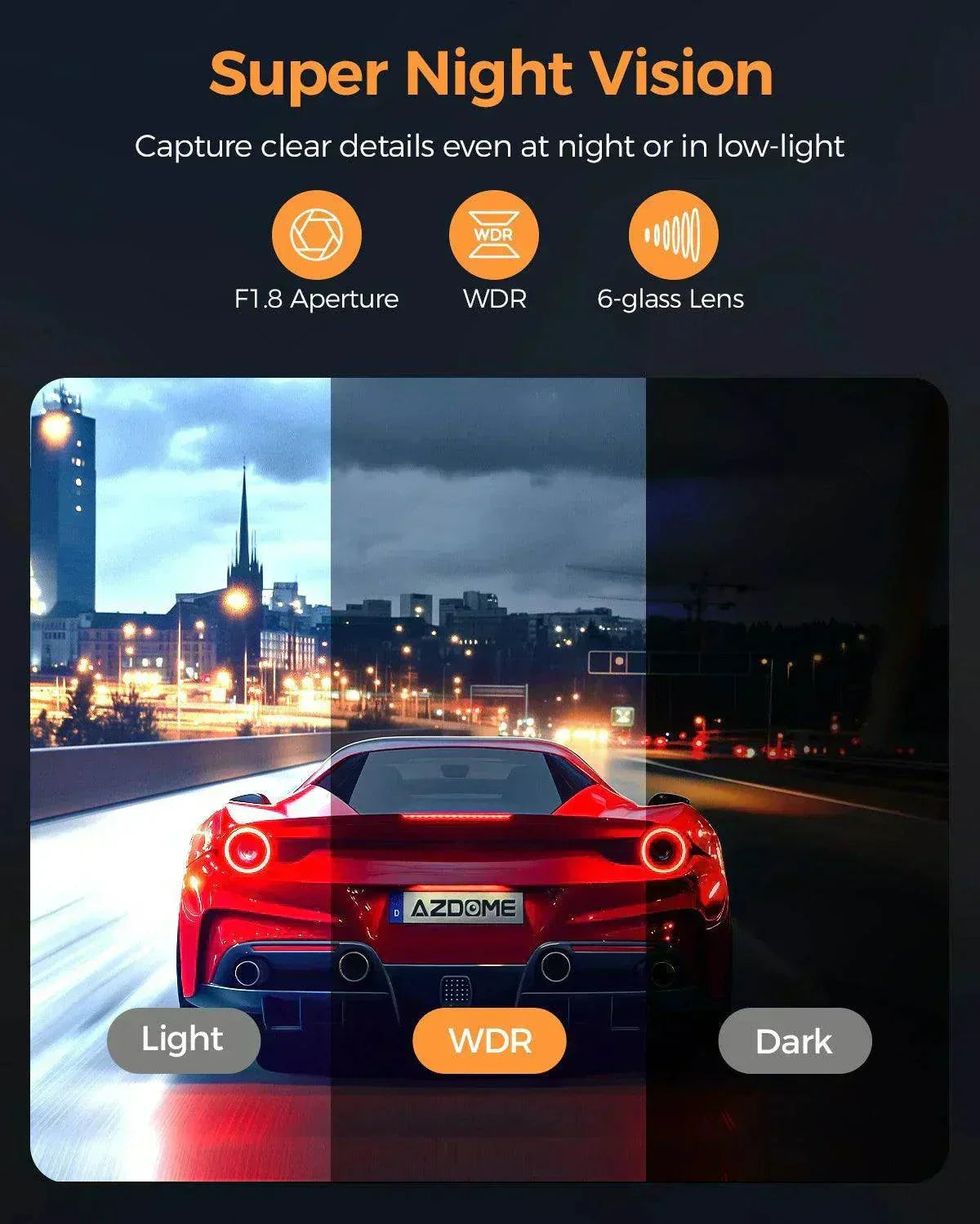 Dashcam avant et arrière AZDOME M17 Pro — vue 6