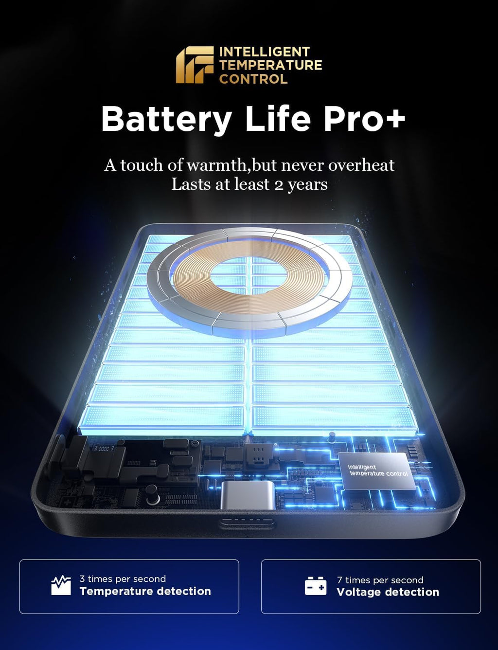 Batterie magnétique ultra-mince Qi2 5000 mAh — vue 6